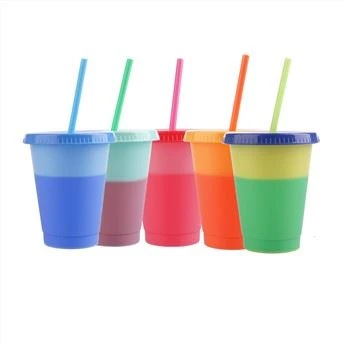 470mlプラスチック色変更タンブラーカップ