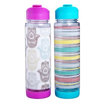 フルーツ注入器付きプラスチックカラーウォーターボトル